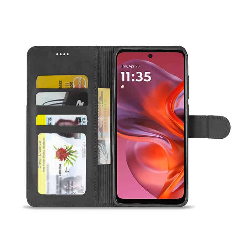 For Motorola Moto G05 4G SupRShield Wallet Leather Card Holder Flip Protective Shockproof Case Cover