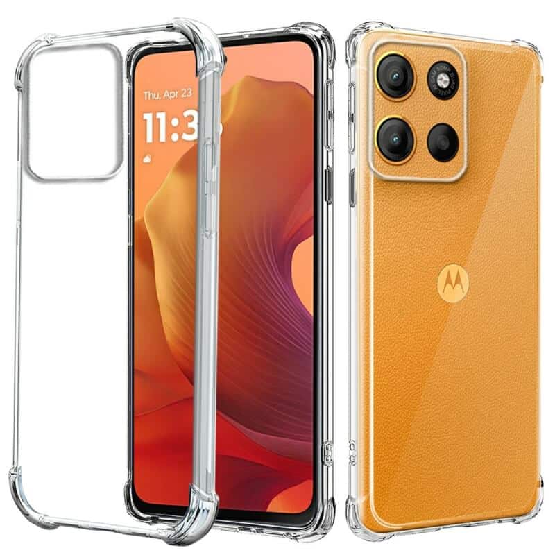 For Motorola Moto G15 4G SupRShield Clear Case Shockproof Heavy Duty Gel Air Cushion Cover