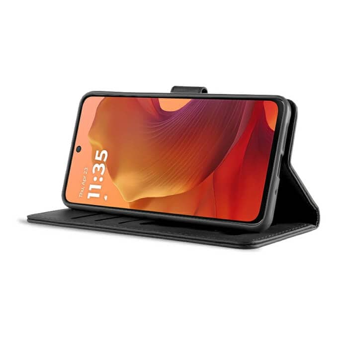 For Motorola Moto G15 4G SupRShield Wallet Leather Card Holder Flip Protective Shockproof Case Cover