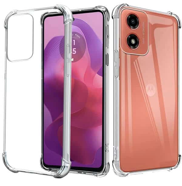 For Motorola Moto G24G04 SupRShield Heavy Duty Soft Tough Gel Transparent Air Cushion Shockproof Back Cover
