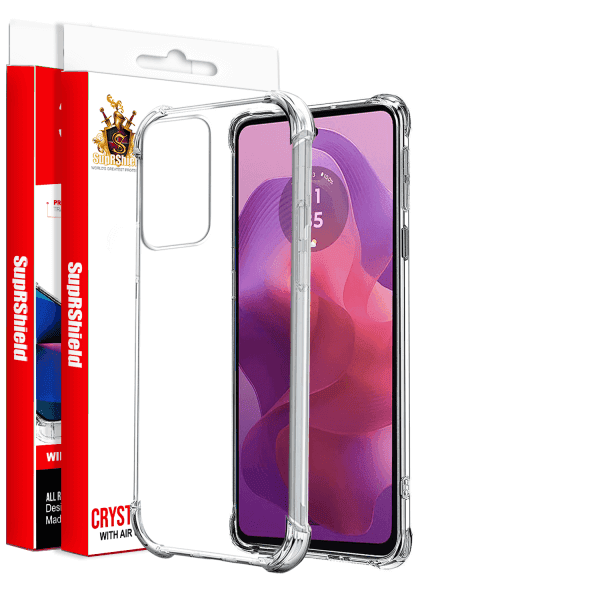 For Motorola Moto G24G04 SupRShield Heavy Duty Soft Tough Gel Transparent Air Cushion Shockproof Back Cover