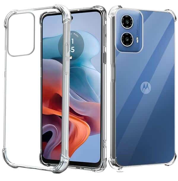 For Motorola Moto G34 5G SupRShield Heavy Duty Soft Tough Gel Transparent Air Cushion Shockproof Back Cover