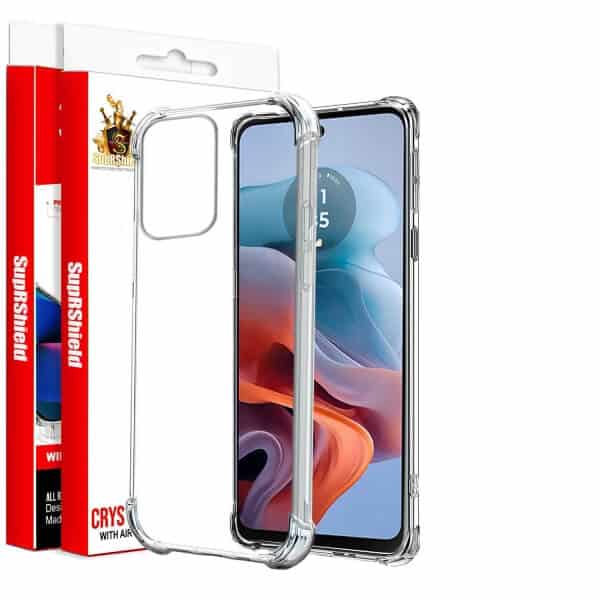 For Motorola Moto G34 5G SupRShield Heavy Duty Soft Tough Gel Transparent Air Cushion Shockproof Back Cover