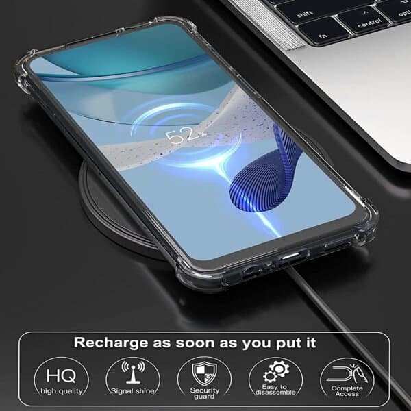 For Motorola Moto G53 5G Clear Case Shockproof Heavy Duty Gel Air Cushion Cover