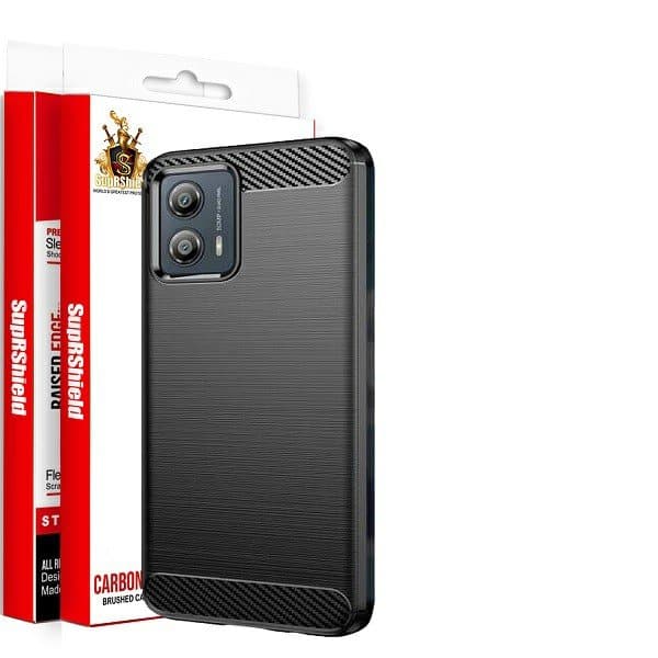 For Motorola Moto G53 5G SupRShield Case Shockproof Heavy Duty Rugged Anti Knock Back Cover (Black)