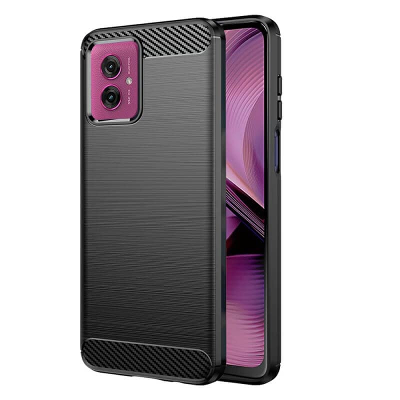 For Motorola Moto G55 5G SupRShield Case Shockproof Heavy Duty Rugged Anti Knock Back Cover (Black)