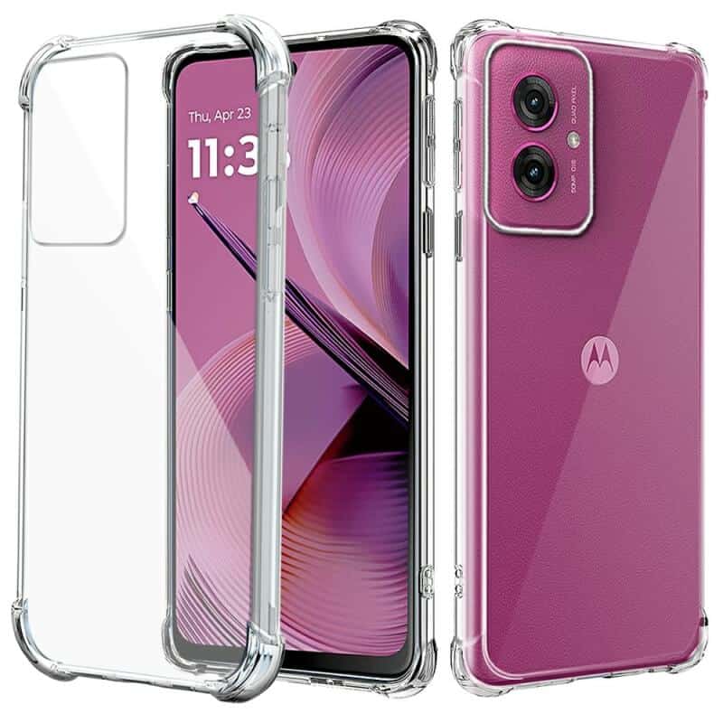 For Motorola Moto G55 5G SupRShield Heavy Duty Soft Tough Gel Transparent Air Cushion Shockproof Back Cover