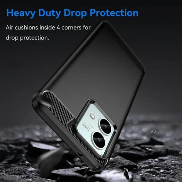 For Motorola Moto G84 5G SupRShield Case Shockproof Heavy Duty Rugged Anti Knock Back Cover (Black)
