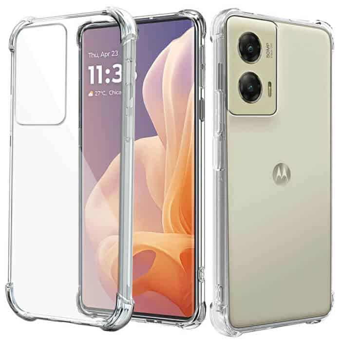 For Motorola Moto G85 5G SupRShield Heavy Duty Soft Tough Gel Transparent Air Cushion Shockproof Back Cover
