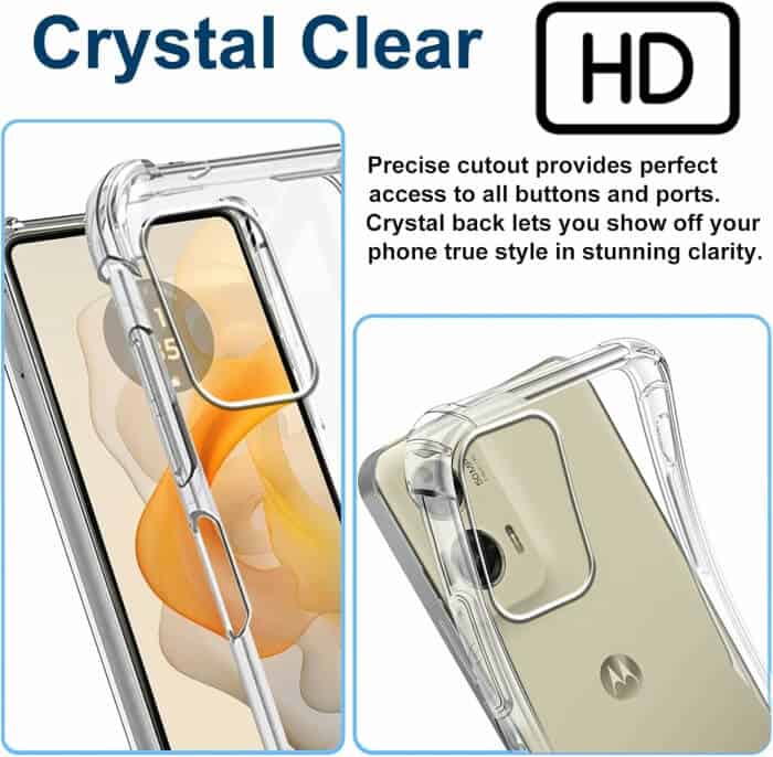 For Motorola Moto G85 5G SupRShield Heavy Duty Soft Tough Gel Transparent Air Cushion Shockproof Back Cover
