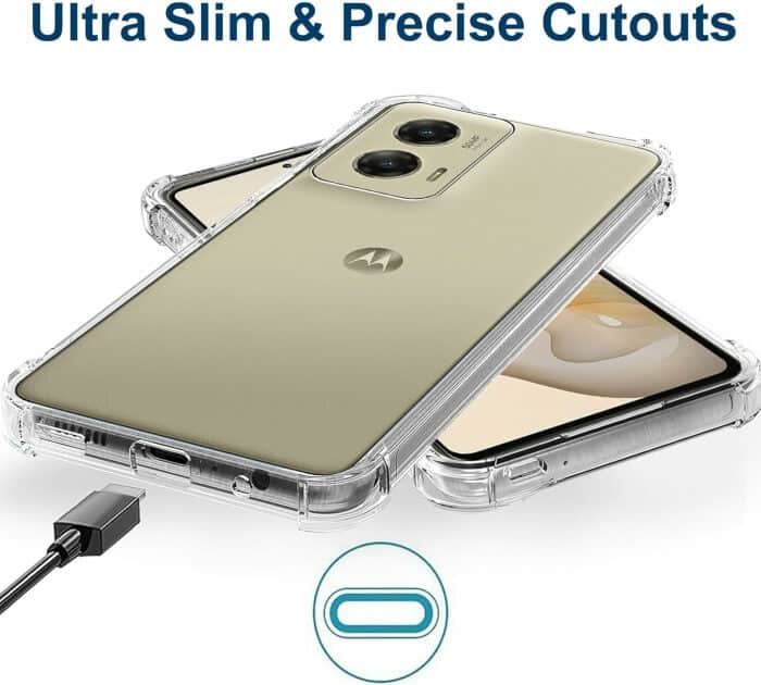 For Motorola Moto G85 5G SupRShield Heavy Duty Soft Tough Gel Transparent Air Cushion Shockproof Back Cover