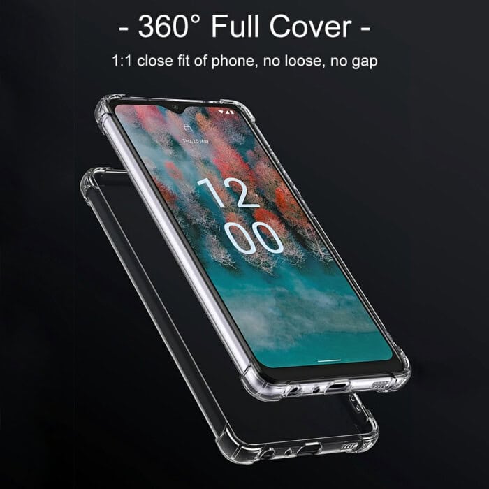 For Nokia C12 SupRShield Heavy Duty Soft Tough Gel Transparent Air Cushion Shockproof Back Cover