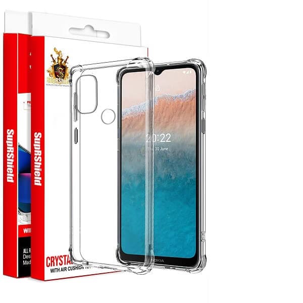 For Nokia C21 Plus SupRShield Clear Case Shockproof Heavy Duty Gel Air Cushion Cover