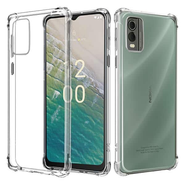 For Nokia C32 Clear Case Shockproof Protective Heavy Duty Gel Air Cushion Cover