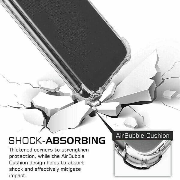 For Nokia C32 Clear Case Shockproof Protective Heavy Duty Gel Air Cushion Cover