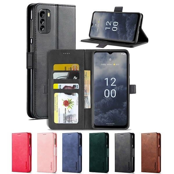 For Nokia G60 Wallet Case Flip Leather Card Slots Magnetic Stand Cover