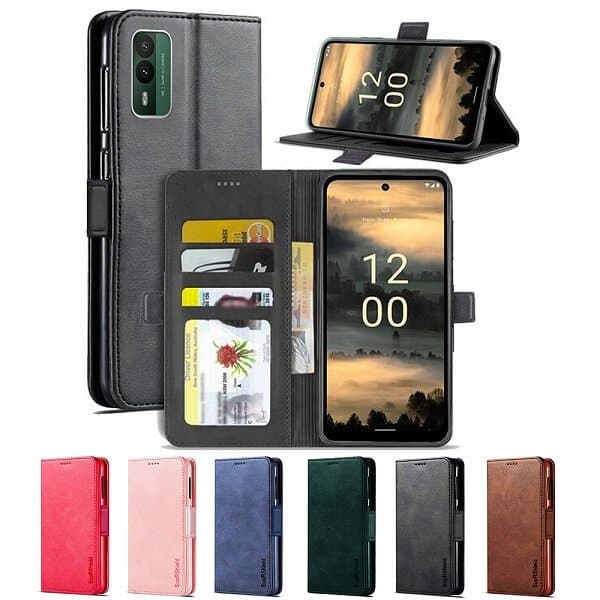 For Nokia XR21 SupRShield Wallet Leather Card Holder Flip Protective Shockproof Case Cover