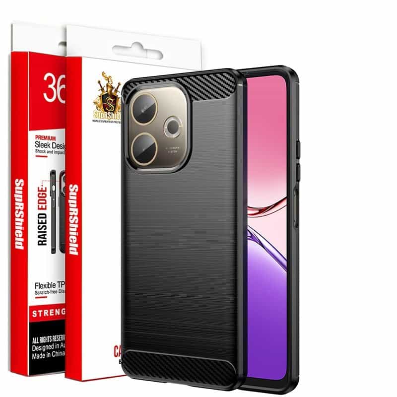 For Oppo A5/ A5 Pro 5G 2025 SupRShield Case Shockproof Heavy Duty Rugged Anti Knock Back Cover (Black)