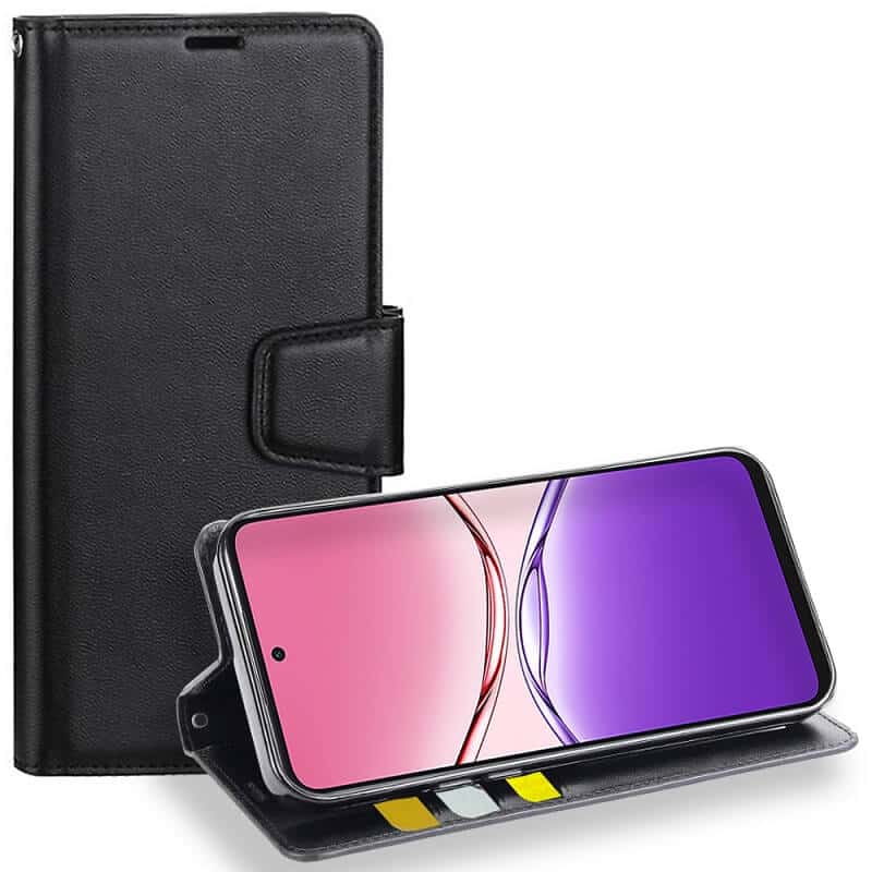 For Oppo A5 & A5 Pro 5G Hanman Wallet Case Flip Leather Card Slots Magnetic Stand Cover