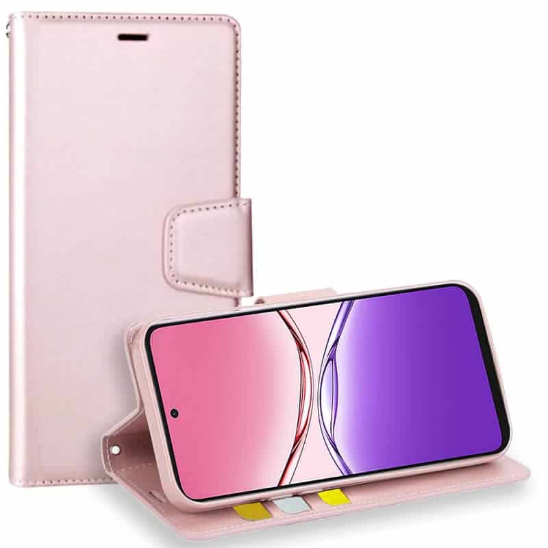 For Oppo A5 & A5 Pro 5G Hanman Wallet Case Flip Leather Card Slots Magnetic Stand Cover