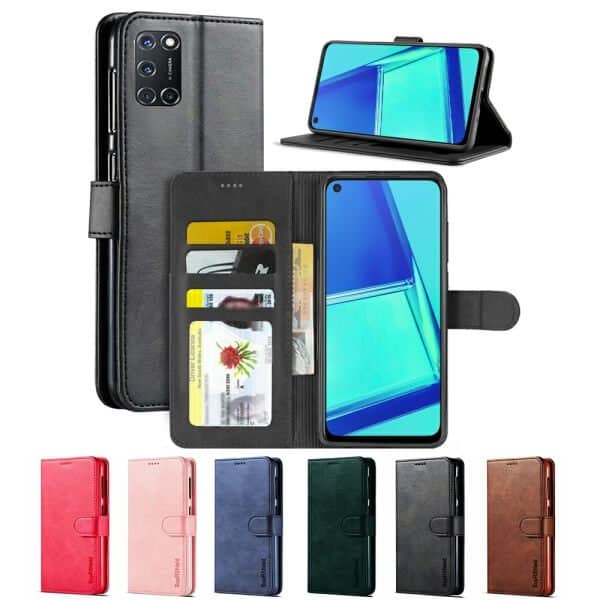 For Oppo A52 Oppo A72 Wallet Case SupRShield Leather Flip Stand Magnetic Cover