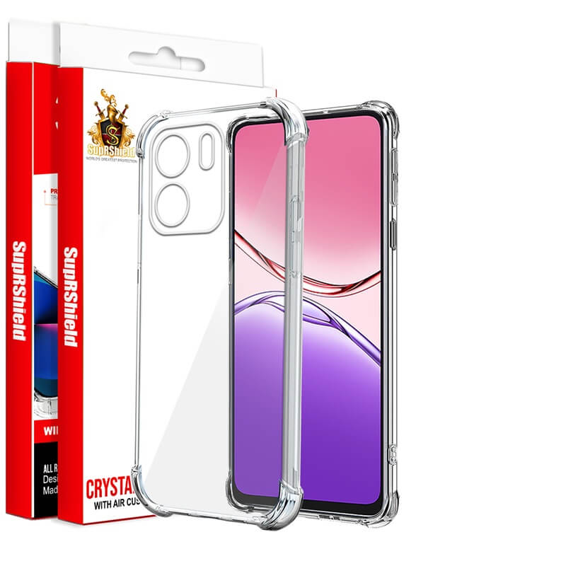 For Oppo A5X 4G SupRShield Clear Case Shockproof Heavy Duty Gel Air Cushion Cover