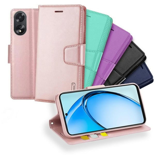 For Oppo A60 4G Hanman Wallet Case Flip Leather Card Slots Magnetic Stand Cover