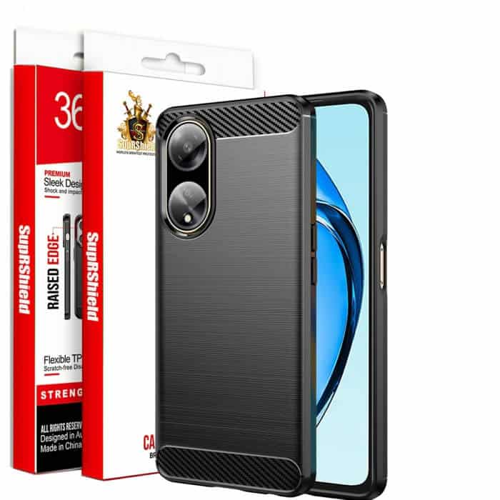 For Oppo A60 4G SupRShield Case Shockproof Heavy Duty Rugged Anti Knock Back Cover (Black)