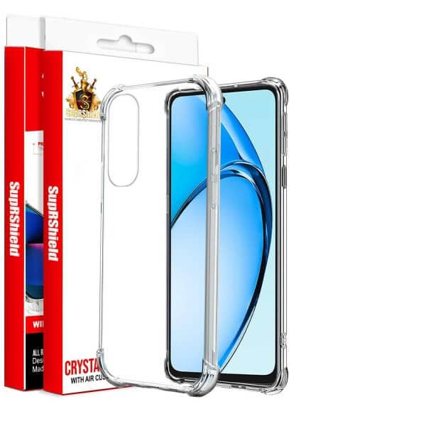 For Oppo A60 4G SupRShield Heavy Duty Soft Tough Gel Transparent Air Cushion Shockproof Back Cover