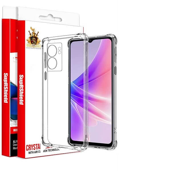 For Oppo A77 5G SupRShield Clear Case Shockproof Tough Gel Clear Transparent Air Cushion Cover (Transparent)