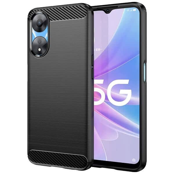 For Oppo A78 5G Case Shockproof Heavy Duty Rugged Anti Knock Back Cover (Black)