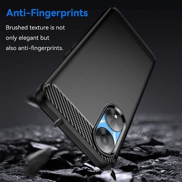 For Oppo A78 5G Case Shockproof Heavy Duty Rugged Anti Knock Back Cover (Black)