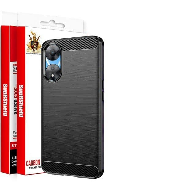 For Oppo A78 5G SupRShield Case Shockproof Heavy Duty Rugged Anti Knock Back Cover (Black)