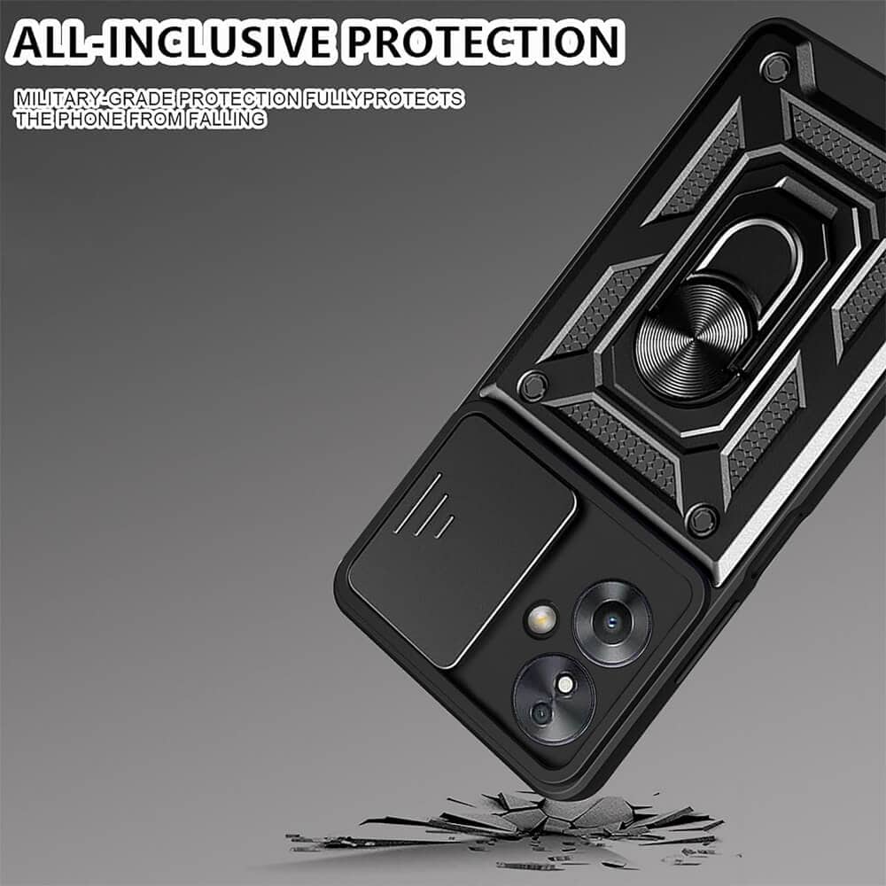 For Oppo A79 5G Anti Scratch Rugged Magnetic Car Mount Ring Shockproof Heavy Duty Cover
