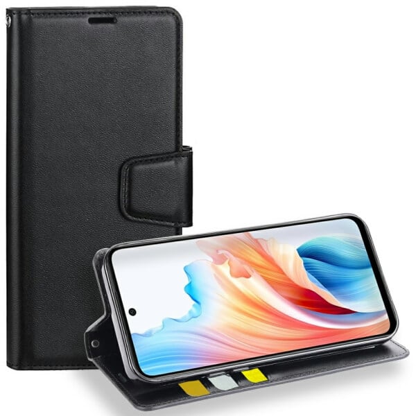 For Oppo A79 5G Hanman Wallet Case Flip Leather Card Slots Magnetic Stand Cover