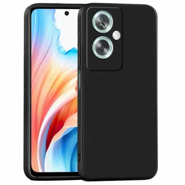 For Oppo A79 5G Silicone Silky Soft Touch Full Protective Anti Scratch Cover with Microfiber Lining Back Case