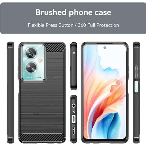 For Oppo A79 5G SupRShield Case Shockproof Heavy Duty Rugged Anti Knock Back Cover (Black)