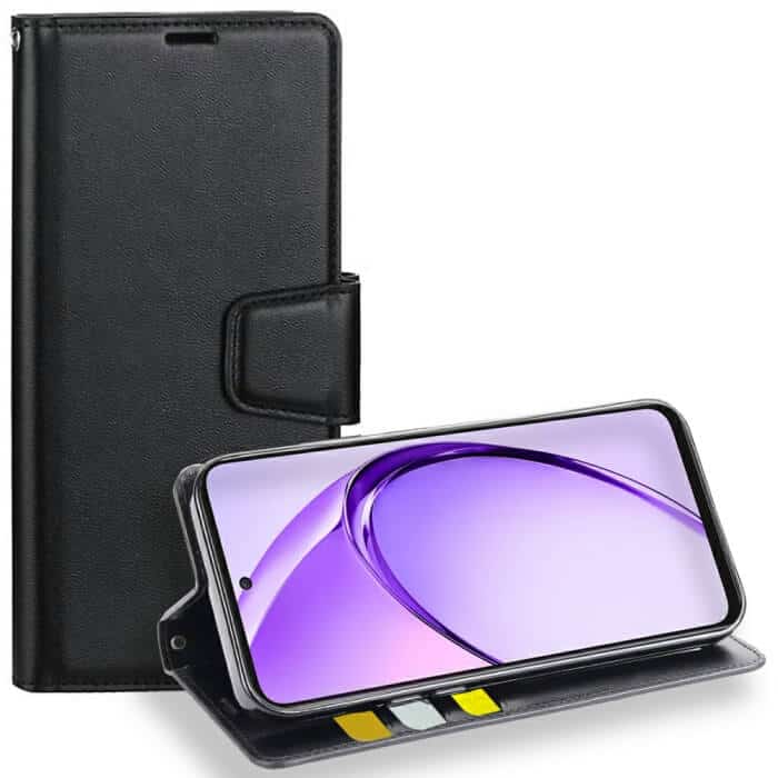 For Oppo A40 4G/ A60 5G Hanman Wallet Case Flip Leather Card Slots Magnetic Stand Cover