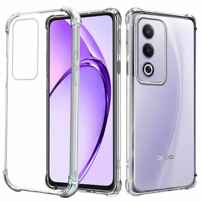 For Oppo A80 5G SupRShield Heavy Duty Soft Tough Gel Transparent Air Cushion Shockproof Back Cover