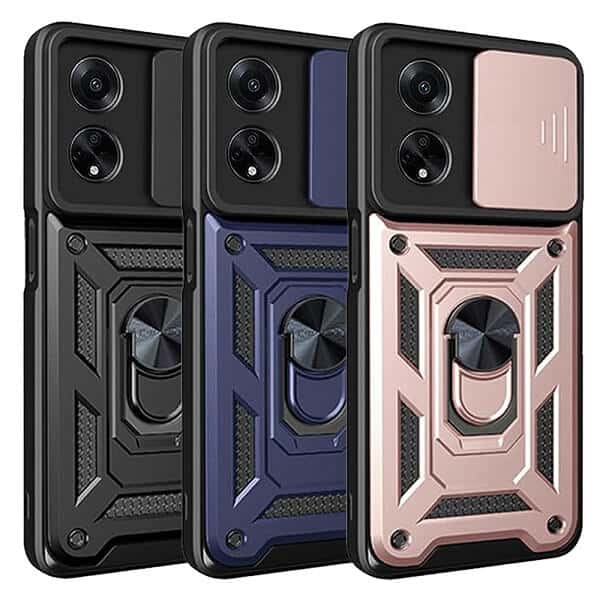 For Oppo A98 5G Anti Scratch Rugged Magnetic Car Mount Ring Shockproof Heavy Duty Cover