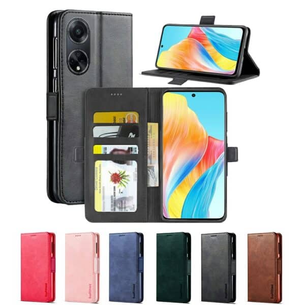 For Oppo A98 5G SupRShield Wallet Leather Flip Stand Magnetic Case Cover