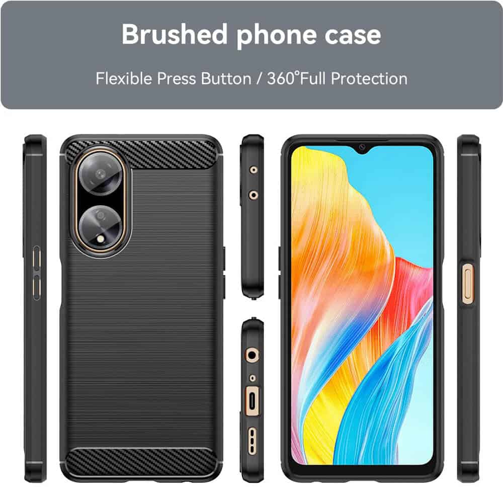 For Oppo A98 SupRShield Case Shockproof Heavy Duty Rugged Anti Knock Back Cover (Black)