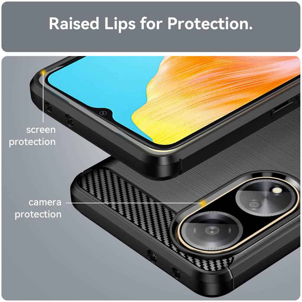 For Oppo A98 SupRShield Case Shockproof Heavy Duty Rugged Anti Knock Back Cover (Black)