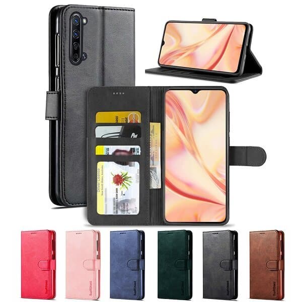For Oppo Find X2 Lite Wallet Case Flip Leather Card Slots Cover