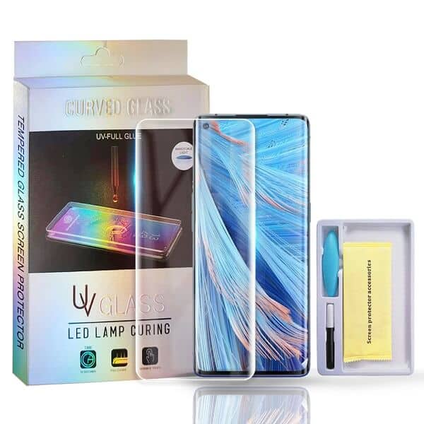 For Oppo Find X2 Neo UV Liquid Gel Tempered Glass Screen Protector Film Guard (Clear)