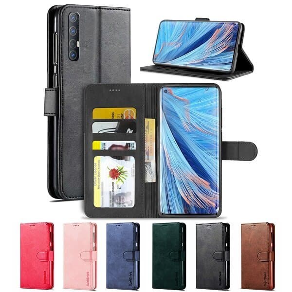 For Oppo Find X2 Neo Wallet Case Flip Leather Card Slots Cover