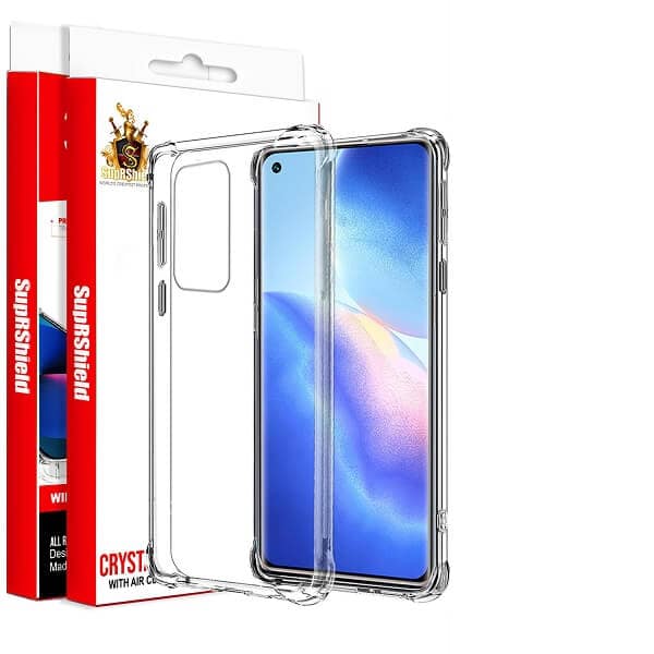 For Oppo Find X3 Neo SupRShield Case Clear Heavy Duty Shockproof Tough Gel Clear Transparent Air Cushion Cover (Transparent)