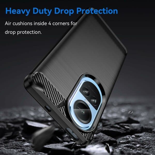 For Oppo Reno 10 5G Case Shockproof Heavy Duty Rugged Anti Knock Back Cover (Black)