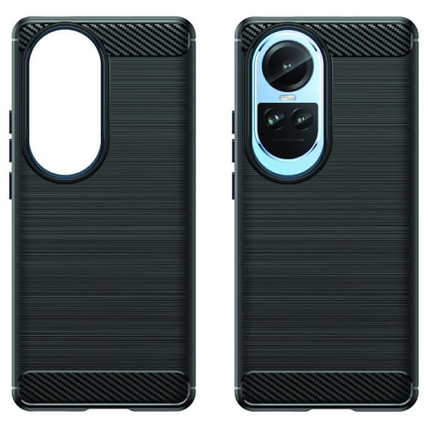 For Oppo Reno 10 5G Case Shockproof Heavy Duty Rugged Anti Knock Back Cover (Black)