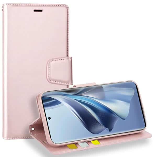 For Oppo Reno 10 5G Hanman Wallet Case Flip Leather Card Slots Magnetic Stand Cover